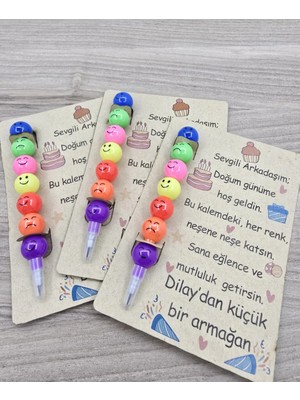 Wi Fro Kişiye Özel Doğum Günü Arkadaş Hediyesi Emoji Yumurtlayan Renkli Emojili Kalem 20 Adet