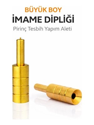 Elarque Çamaşır Sepeti Pirinç Imame Dipliği, Tesbih Yapımında Dayanıklı Aksesuar