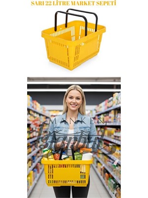 Elarque Sepet Geniş Alana Sahip Market Sepetleri - Çoklu ve Dayanıklı Alışveriş Çözümü
