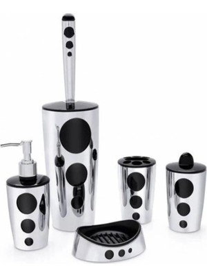 Ematcrt Punto 5 Parça Banyo Seti Krom ROYALEKS-F326