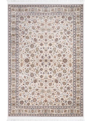 Romeda Home Hanedan, Osmalı Ipeksi Yün Tuşeli Triko Akrilik Dokuma Oturma Odası ve Salon Halısı