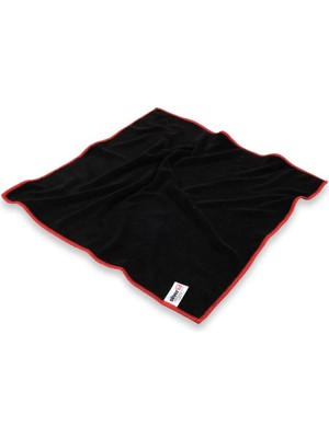 Ematcrt Kırmızı Overloklu 40X40 cm Mikrofiber Bez ROYALEKS-STK1442