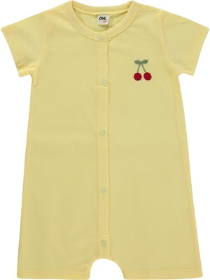 Civil Baby Kiraz Baskılı 6-18 Ay Tulum - Sarı