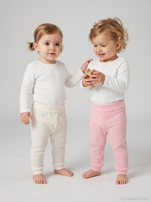 Mini Damla Minidamla Patiksiz Basic 2'li Set 3-12 Ay Tek Alt Bebe - Pembe