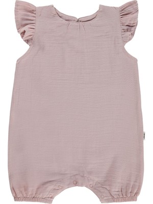 Civil Baby Volanlı Kol Şortlu 6-18 Ay Tulum - Pembe