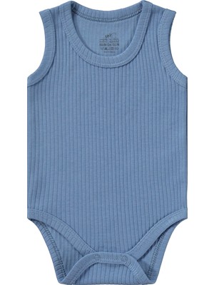 Mini Damla Minidamla Askılı Basic 3'lü Set 1-18 Ay Çıtçıtlı Badi - Mavi