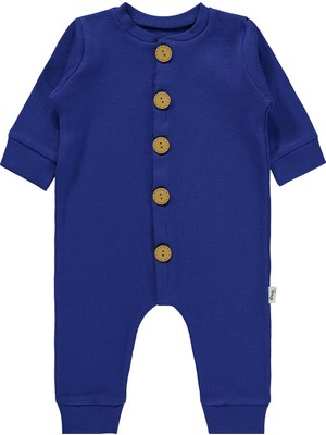 Civil Baby Düz Basic 1-6 Ay Tulum - Mavi
