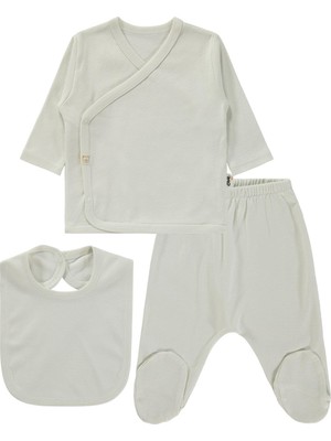 Civil Baby 3'lü Basic  Zıbın Takımları - Ekru