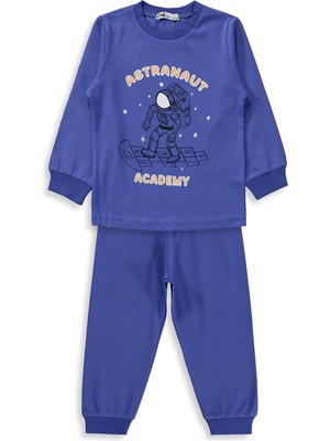 Civil Boys Astronot Baskılı 2-5 Yaş Pijama Takımı - Mavi