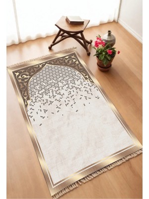 Dekomod Dekoratif Dijital Baskılı Kaymaz Taban Seccade Namazlık 75X120