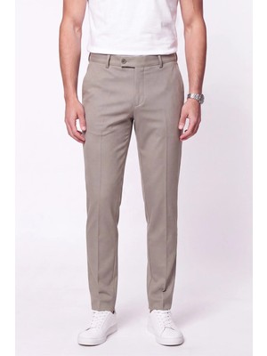Efor Erkek Comfort Fit Rahat Kalıp Yan Cep Pamuklu Dokulu Kum Pantolon P 1219