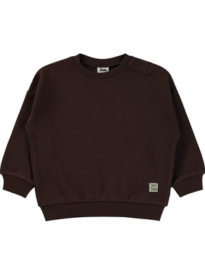 Civil Baby Basic 6-18 Ay Sweatshirt - Kahverengi