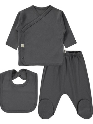 Civil Baby 3'lü Basic  Zıbın Takımları - Gri