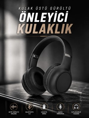 Skygo Kulak Üstü Kablosuz Bluetooth Kulaklık Gürültü Önleyici Ayarlanabilir