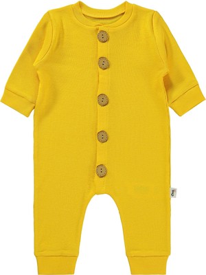 Civil Baby Düz Basic 1-6 Ay Tulum - Sarı