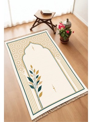 Dekomod Dekoratif Dijital Baskılı Kaymaz Taban Seccade Namazlık 75X120