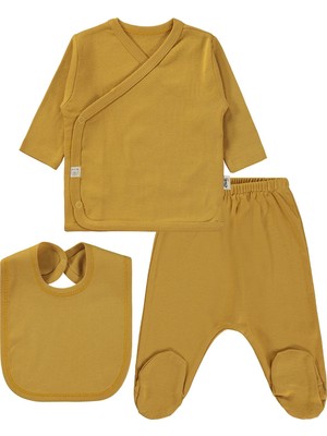 Civil Baby 3'lü Basic  Zıbın Takımları - Hardal