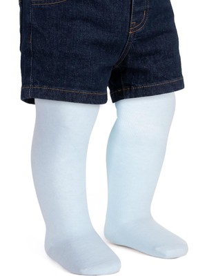 Civil Baby Düz 6- Bebek Erkek Külotlu Çorap - Mavi
