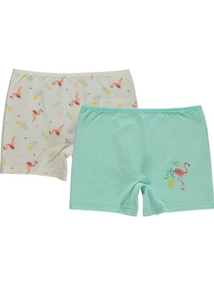 Civil Girls Flamingo 2-12 Yaş Kız Çocuk 2'li Boxer - Standart