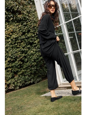 Nisan Triko Beli Lastikli Balon Pantolon