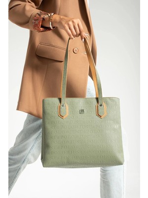 Just Polo Kadın Yeşil Taba Büyük Boy El Çantası 344028MH