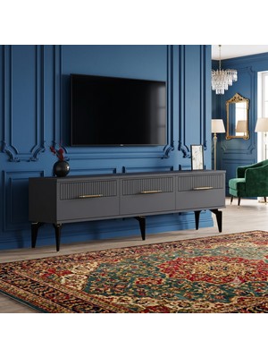 Yumedi Design TSA1840A - Emina Tv Stand , Tv Sehpası 180CM Antrasit