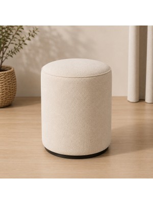Homefy Yuvarlak Silindir Puf 35X45 cm – Çok Amaçlı Dekoratif Oturma ve Ayak Pufu