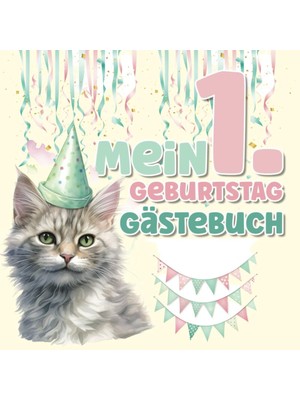 Belirtilmemiş Mein 1. Geburtstag - Gästebuch: Schönes Erinnerungsalbum Zum Eintragen | Fotoalbum Als Geburtstagsg