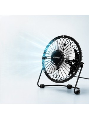 Ttt Masaüstü Mini USB Fan - Metal Gövdeli - Ultra Sessiz