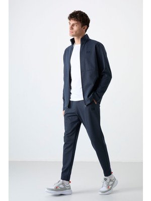 Air Jones Carlos İndigo Standart Kalıp Erkek Eşofman Takım - 85209