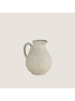 Belirtilmemiş Flowers Sürahi 19X16CM Açık Gri