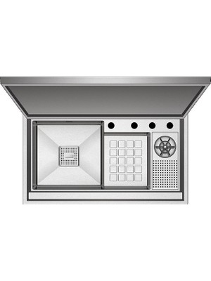 Crauf Evye Lusso Secret | 88CM - Platinum Satin (Inox)