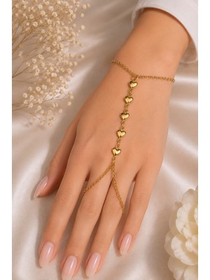 Nkie Jewels Altın Renk Pul Çelik Şahmeran - 3887