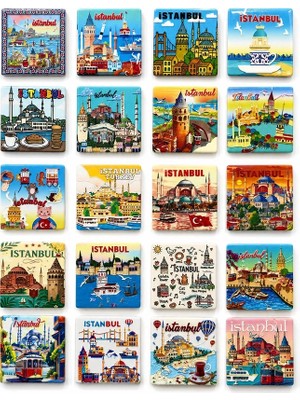 Uzman Toptan Istanbul Temalı Buzdolapı Süsü Magnet ALK5817