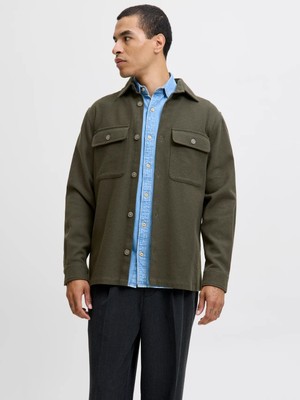 Jack & Jones Jack&jones Jprrayle Melange Solid L/s Erkek Gömlek 12286840