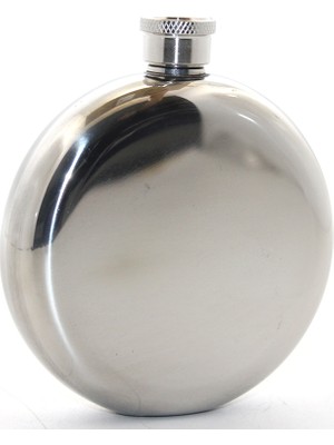Koreli Paslanmaz Çelik Yuvarlak 5 Oz Tekli Matara ALK2676