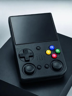 3.5 Inç IPS Ekran Retro Oyun Konsolu 64GB Dahili Hafıza Çift Analog Joystick Taşınabilir El Ko