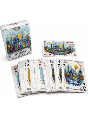 Koreli Istanbul Temalı Iskambil Oyun Kartı ALK5659