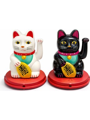 Koreli Güneş Enerjili Sallanan Şans Kedisi - Maneki Neko ALK4521