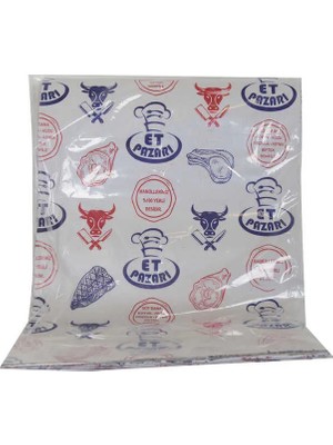 Belirtilmemiş Kasap Plast Lamineli Kasap Kağıdı Desenli Düz Tabaka 35X50 cm 1000 gr 1 Paket