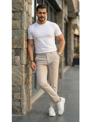 Modi Erkek Slim Fit Dilli Kumaş Pantolon
