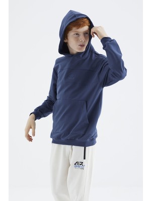 Tommy Life Parlament Kapüşonlu Basic Erkek Çocuk Sweatshirt - 11181