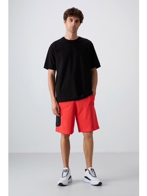 Tommy Life Fiesta Pamuklu Kalın Yumuşak Dokulu Comfort Fit Baskılı Erkek Şort - 81266