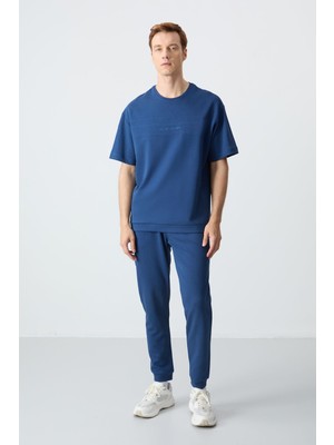 Air Jones Parlament Pamuklu Kalın Yumuşak Dokulu Oversize Fit Basic Erkek Eşofman Takım - 85261