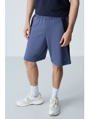 Air Jones Petrol Pamuklu Kalın Yumuşak Dokulu Standart  Fit Basic Erkek Şort  - 81280