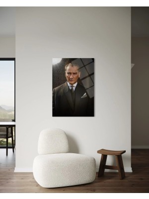 Baskı Perisi Atatürk Cam Tablo 125
