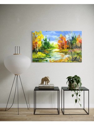 Baskı Perisi Modern Sanat Cam Tablo 626