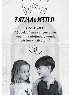 Baskı Perisi Tasarım Söz Nişan Pano