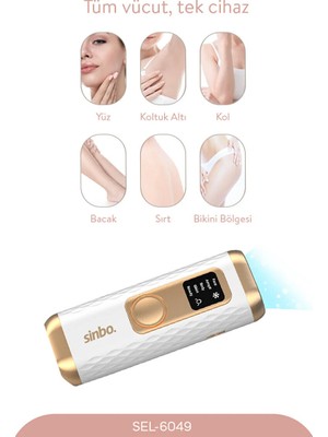 AvantajAl Sinbo Ipl Buz Lazer Epilasyon Cihazı - 5 Farklı Mod - Tüm Vücut Uyumlu