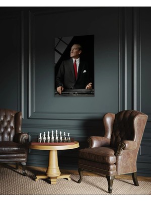 Baskı Perisi Atatürk Cam Tablo 176